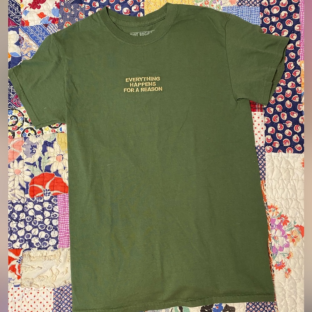 Pacsun Green Graphic T-Shirt